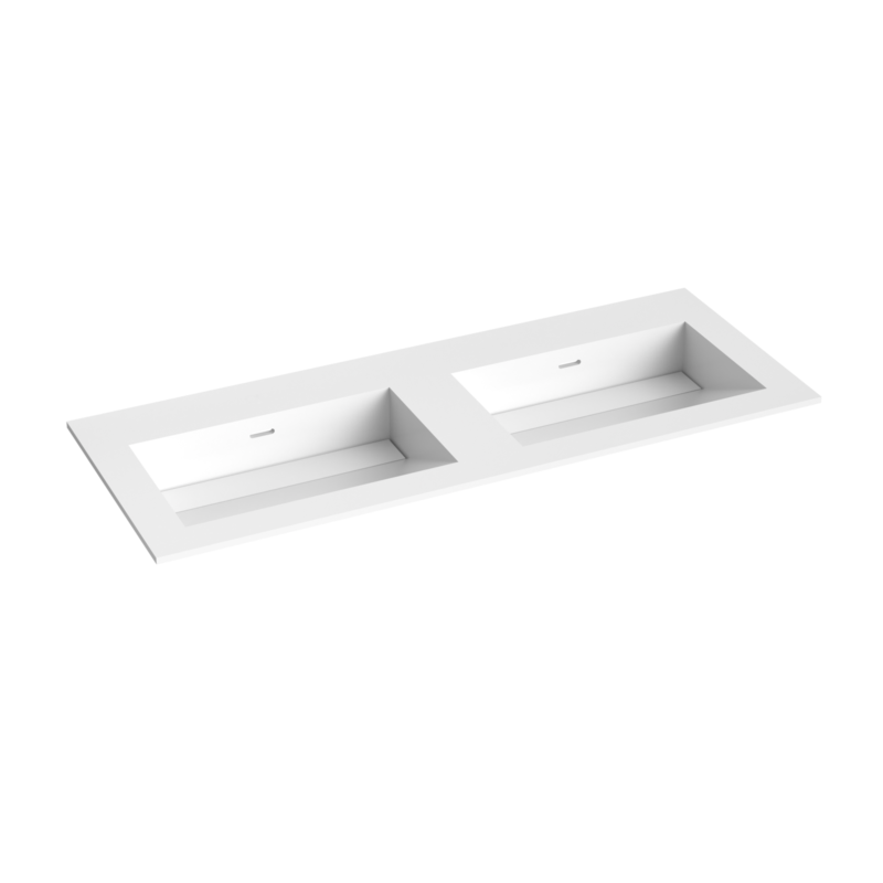 CORIAN®1 double washbasin