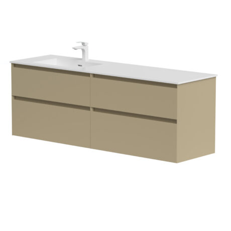 Spintelės su praustuvu kairėje, 160 cm